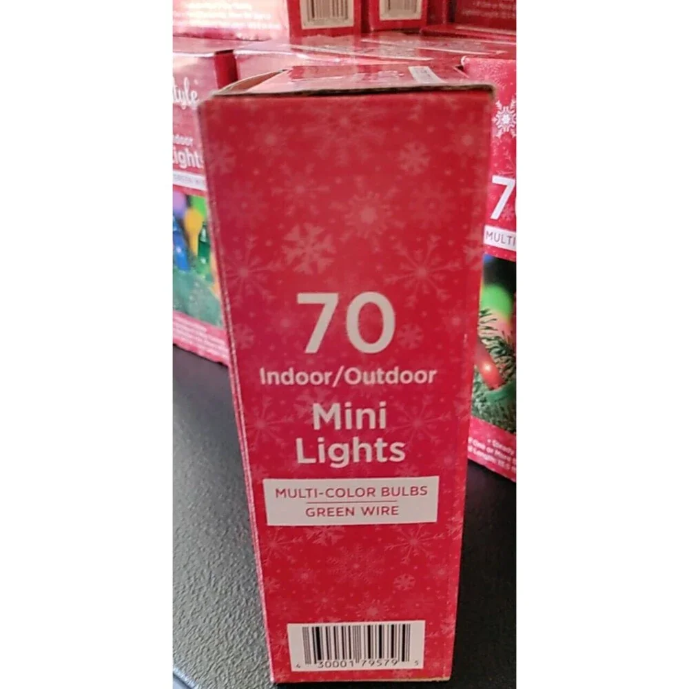 Holiday Style 70 Indoor/ Outdoor Mini Lights. Multi Color Bulbs